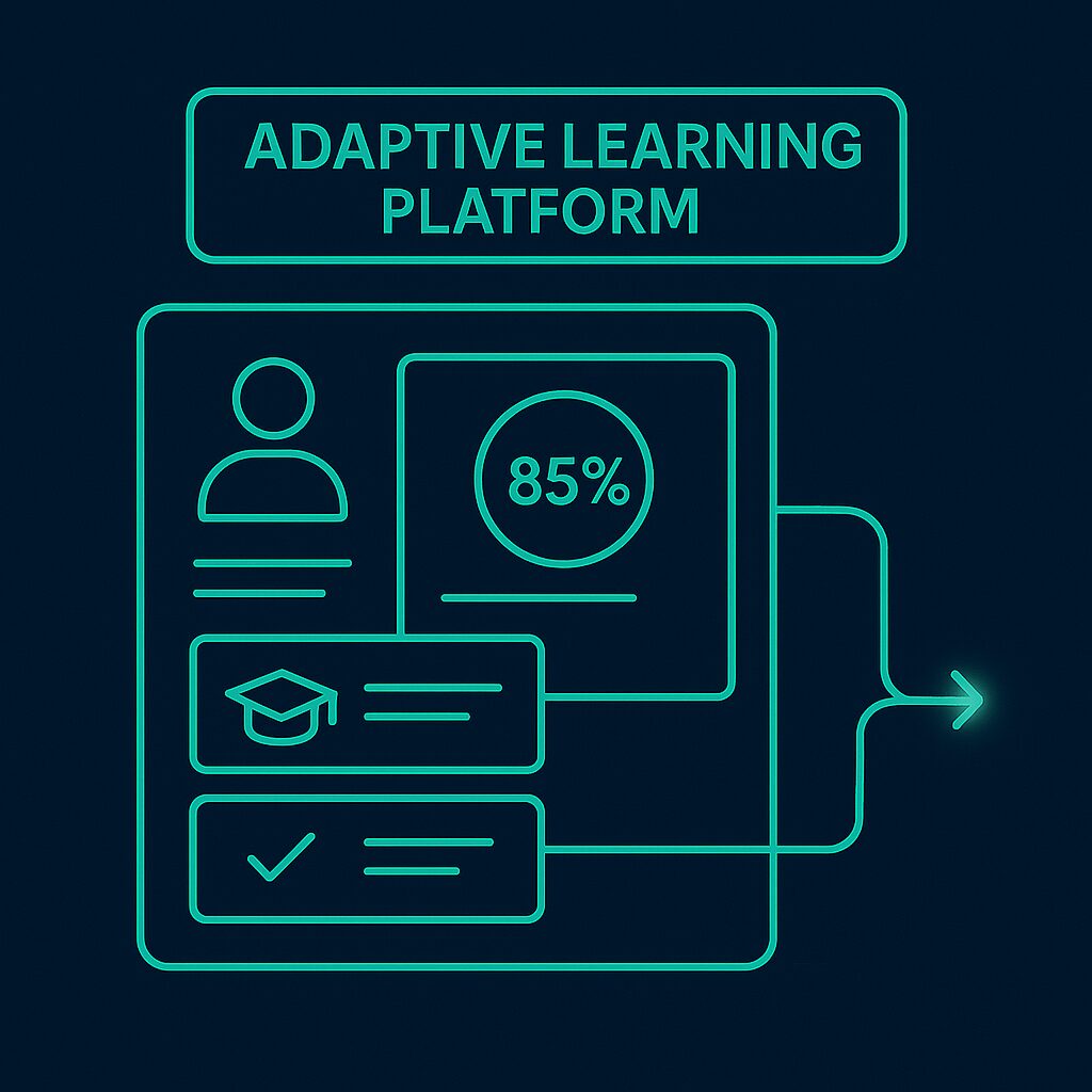 Adaptive learning interface with personalized paths