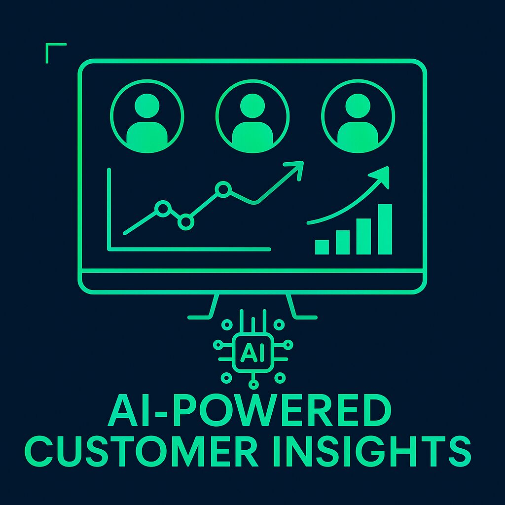 AI customer analytics with segmented charts