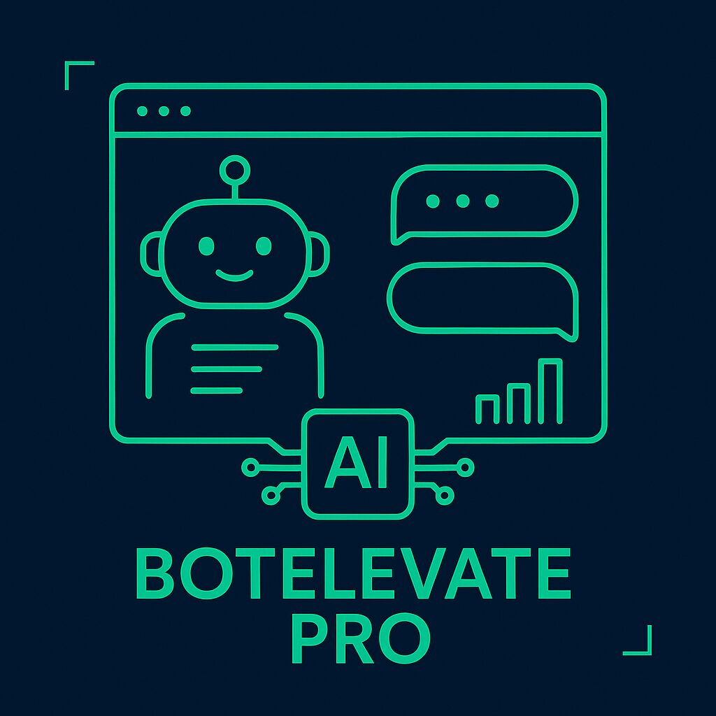 BotElevate Pro chatbot chat window on a website
