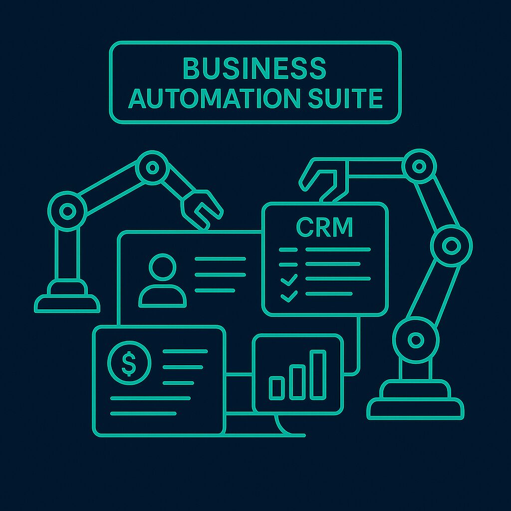 Business Automation Suite dashboard with flows